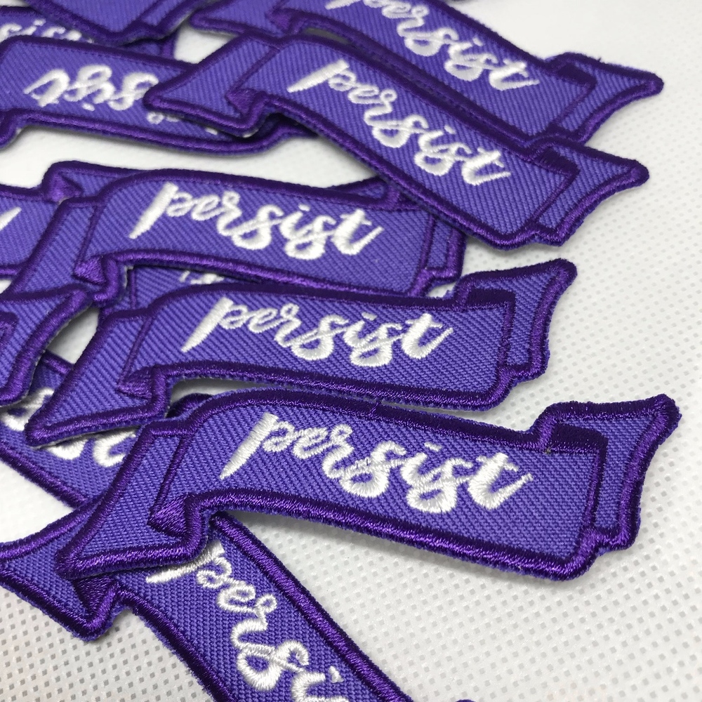 Royal Purple Persist Iron On Patch!
